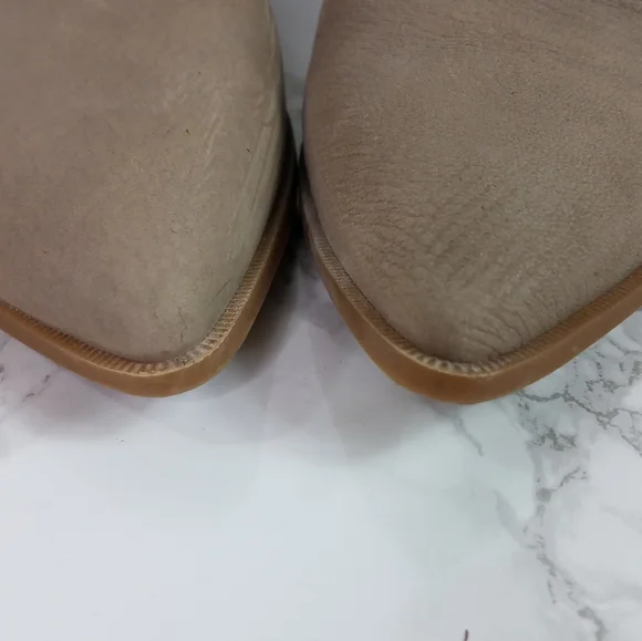 Sole Society Dalphine Leather Boots Color Porcini Size 8 - Picture 11 of 12